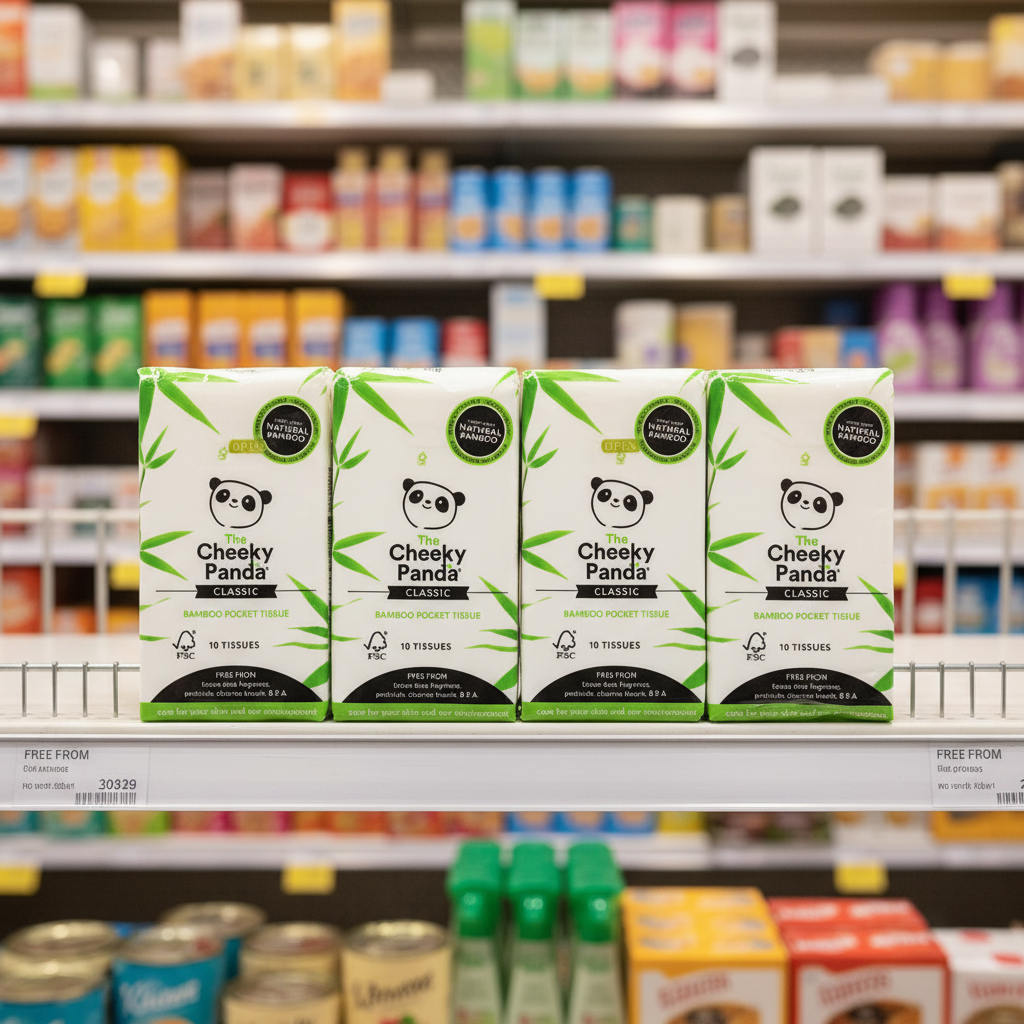 The Cheeky Panda Classic Pocket tissue - 8pc