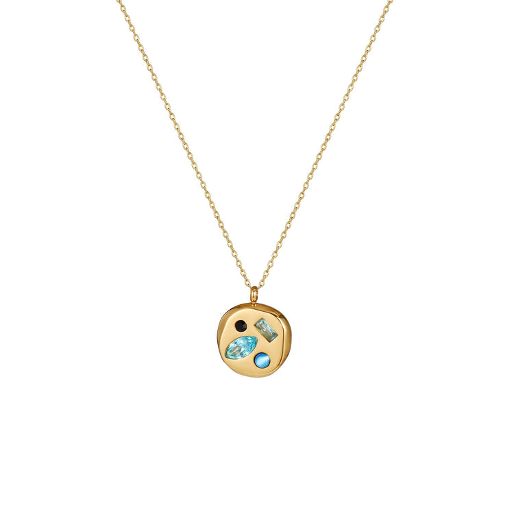 Colorful Zircon Mom Necklace December Birthday Stone Valentine's Day Gift Gifts For Moms Necklace