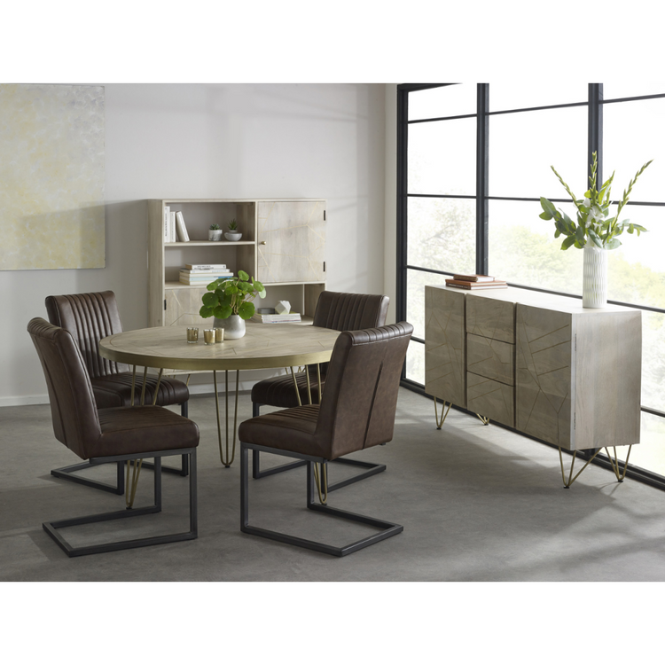 Light Gold Display Cabinet