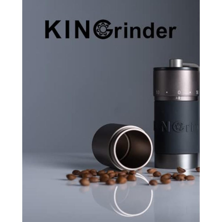 【Famous KOL Recommended】 KINGrinder K6 Manual Hand Coffee Grinder with Straight Handle for French Press, Drip, Espresso with Assembly Consistency Stainless Steel Conical Burr Mill, 35g Capacity