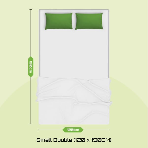 Starlight Beds Quilted Brick Sprung Hybrid Small Double Mattress with Memory Foam Layer. Soft Firmness, White, 18cm Deep. 4ft Mattress (120cm x 190cm)