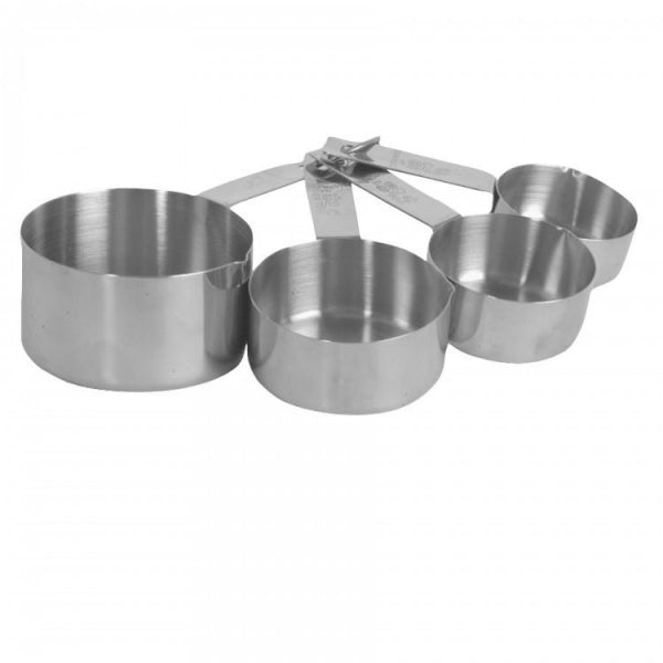4-Piece Stainless Steel Measuring Cup Set