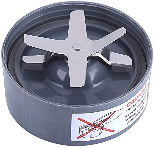 Blender Blade Compatible with NutriBullet 600w Pro 900w Machine NB-101S NB9-1301, Grey, Blade Replacement Accessories by Poweka, Blender Spare Part