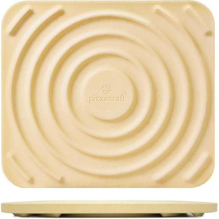 Pizza Stone and Peel Set -Bread Baking Stone (35X40CM) for ORectangular Stone for Oven and Grill–Innovative Threaded Heat Transfer Design