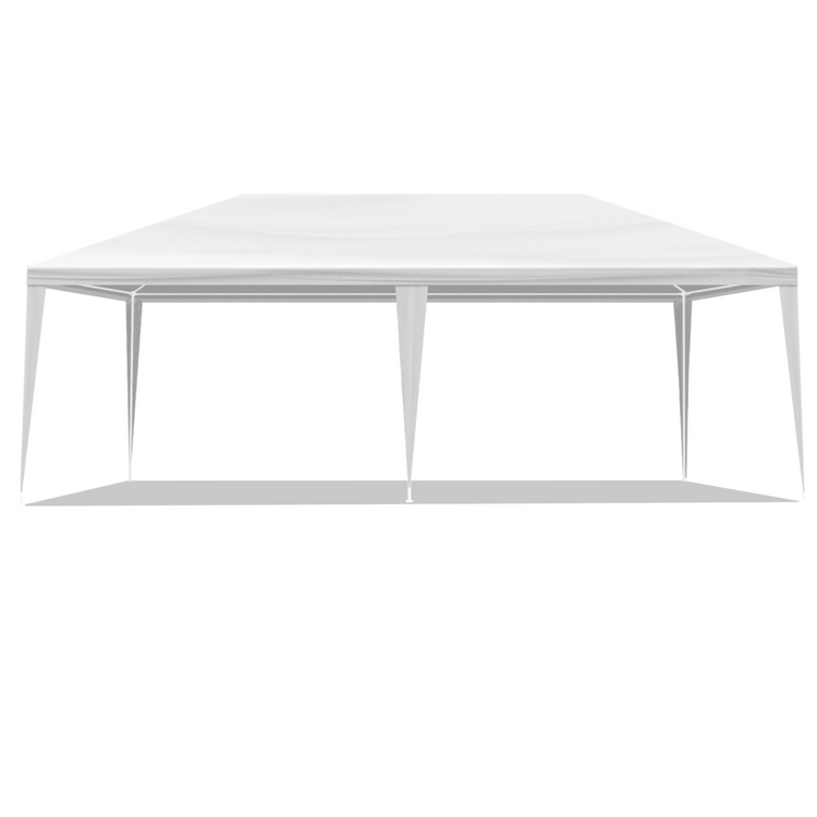 10'X20' Outdoor Party Tent with 4 Removable Sidewalls, Waterproof Canopy Patio Wedding Gazebo, White