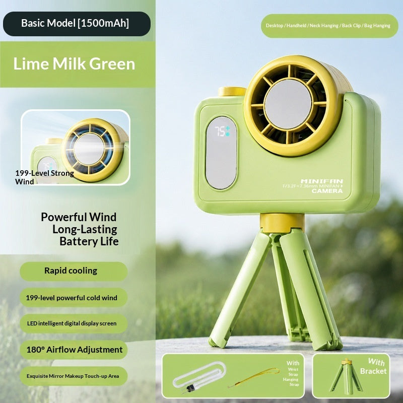 Turbo-cooling Mini Camera Handheld Fan