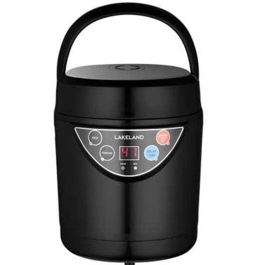 Lakeland 2 Portion Mini Electric Rice Cooker 500ml Non-Stick Pan White Or Brown Rice & Porridge