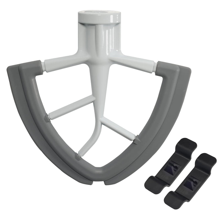 Flex Edge Beater for KitchenAid 4.5-5 Quart Tilt-Head Stand Mixers, Non-Stick Coated Blade Beater with Both-Sides Flexible Silicone Edges Bowl