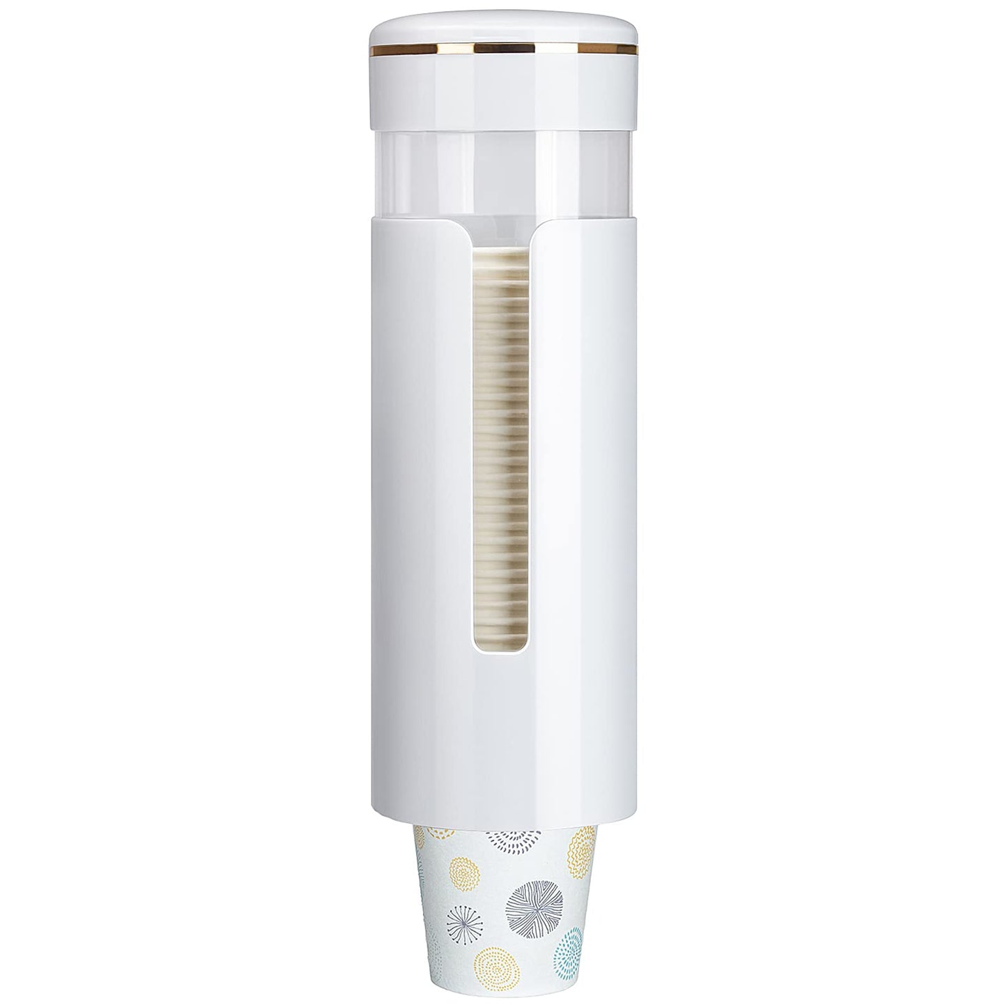 MYITYARD Cup Dispenser for Water Cooler Fit Disposable Paper Cups, Pull Type Mouthwash Cup Holder Wall Mount for Home Bathroom Office Lounge Gym,