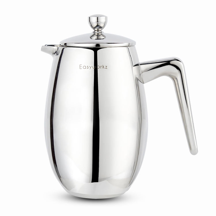 Easyworkz Nando Double Wall French Press Coffee Maker 1000ml Stainless Steel Insulated Thermal Cafetiere