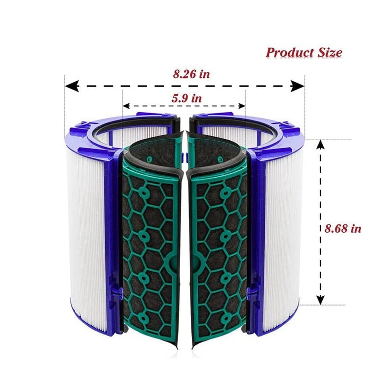 HEPA Filter for Dyson Pure Cool TP04 TP05 HP04 HP05 DP04 Air Purifier, Replaceable Filter Compatible with Dyson Pure Cool Purifying Fans Replacement