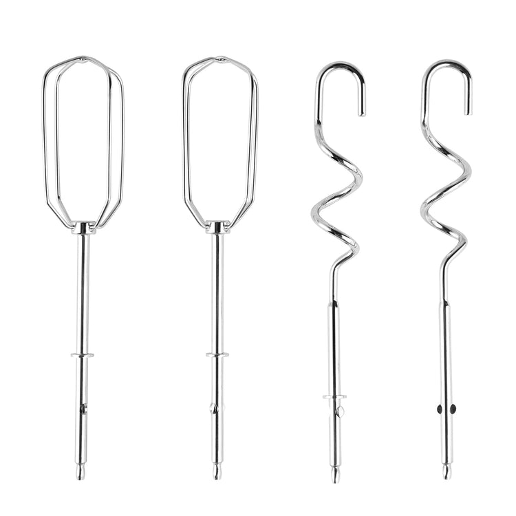 Russell Hobbs Hand Mixer (Electric whisk for baking, 5 Speeds + Turbo Mode, Dishwasher safe chrome beaters & dough hooks, Bowl & heel rest feature,