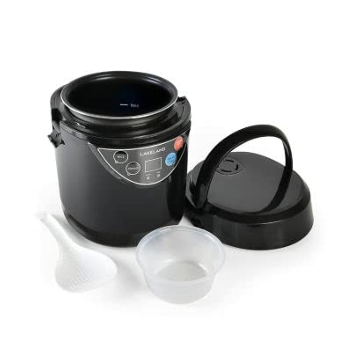 Lakeland 2 Portion Mini Electric Rice Cooker 500ml Non-Stick Pan White Or Brown Rice & Porridge
