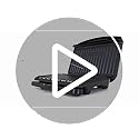 George Foreman Medium Electric Fit Grill Non stick, Healthy, Griddle, Toastie, Hot plate, Panini, BBQ, Energy saving, Vertical storage, Easy clean, Drip tray, Ready to cook light Black, 1630W 25810