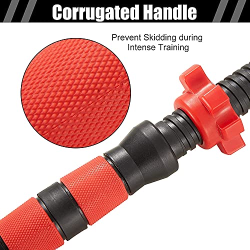 BCBIG Adjustable Dumbbells Weights Set pair Home Gym Fitness for Men/Women Barbell Set 2-in-1 with connector Strength Training Fitness 10KG(5KG*2)