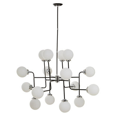 Abira Black Finish 16 Arm Statement Pendant Light
