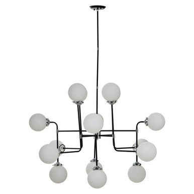 Abira Black Finish 16 Arm Statement Pendant Light