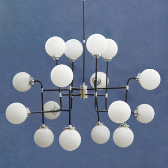 Abira Black Finish 16 Arm Statement Pendant Light