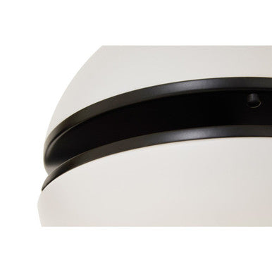 Abira Matt Black Ball Wall Light