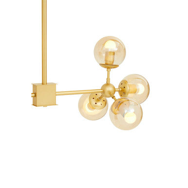 Abira Gold 8 Arm Statement Pendant Light