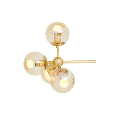 Abira Gold 8 Arm Statement Pendant Light