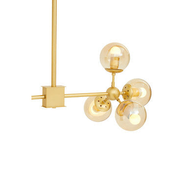 Abira Gold 8 Arm Statement Pendant Light