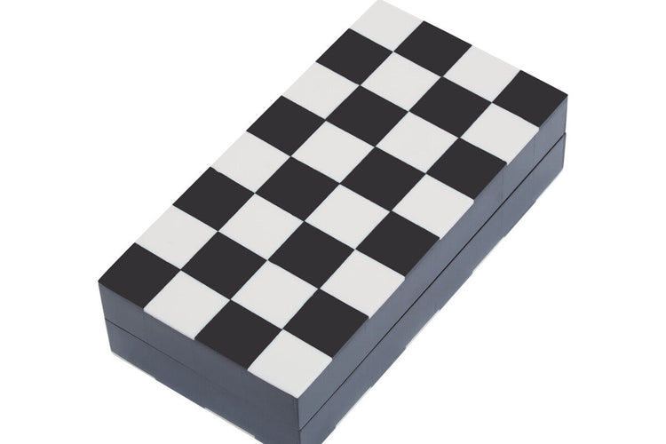 Small Black and White Foldable Chess Set | Churchill Games