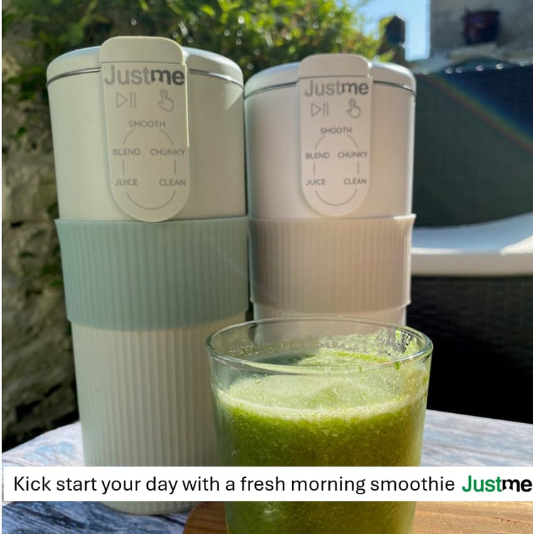 JustMe. The smallest soup maker,the biggest results. Soups maker and smoothie blender. Auto-clean. White. 5 programs. Easy healthy cooking.