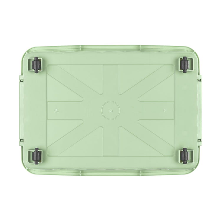 Cetomo 55L*3 Storage Boxes with Wheels, Plastic Storage Box with Lid, Latching Buckles, Click Closure, Stackable, Nesting, Durable Organizer for Home