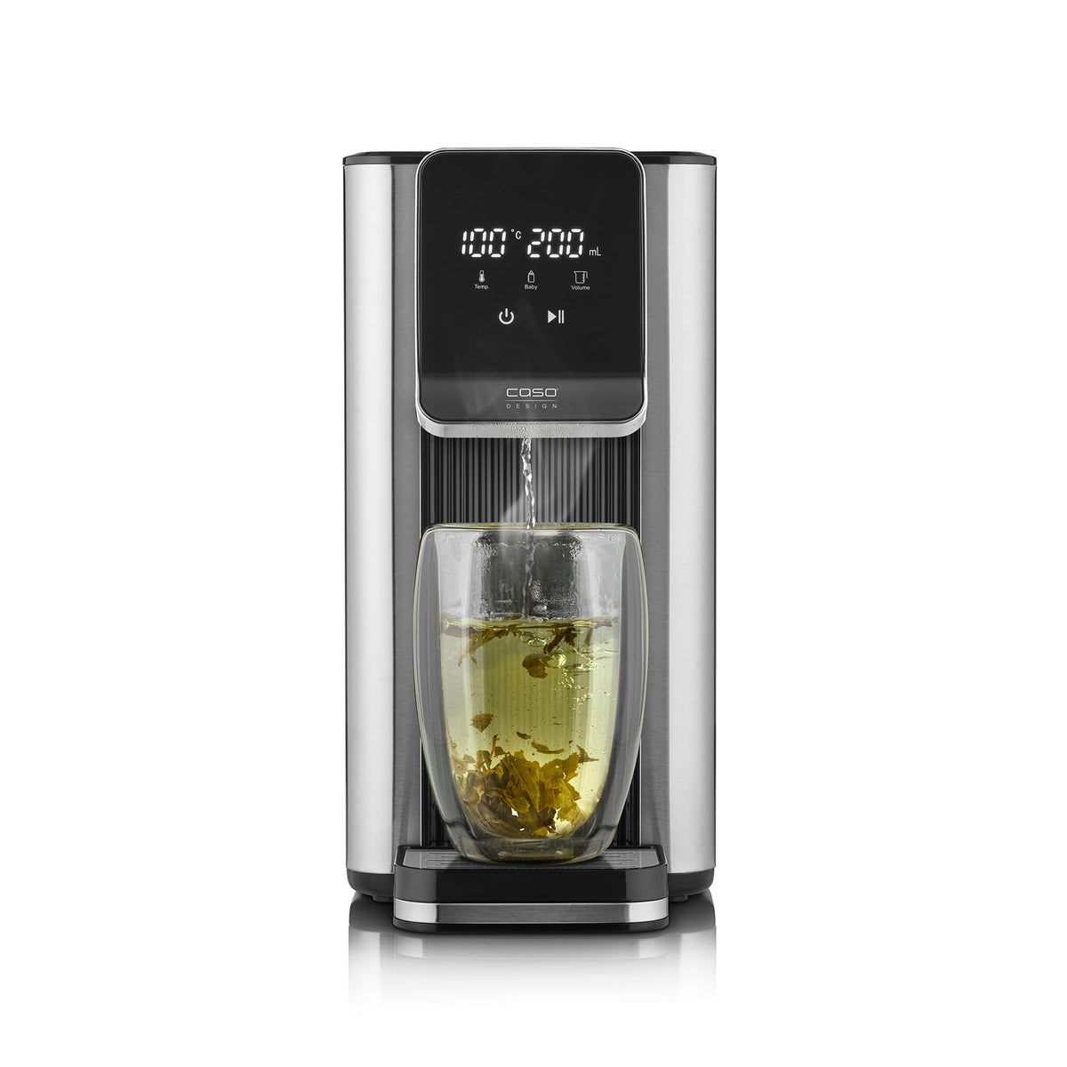 CASO Hot 6 Advanced Turbo Hot Water Dispenser, Water Heater with 13 Temperatures 40-100?C, 2.5L Tank, Hot Water in Seconds, One Cup Kettle