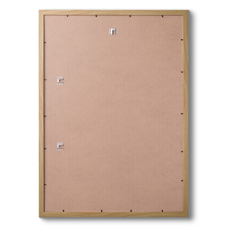Fabian Clarke London A1 Modern Oak Wooden Picture Photo Frame with White A2 Mount to Hang Portrait or Landscape