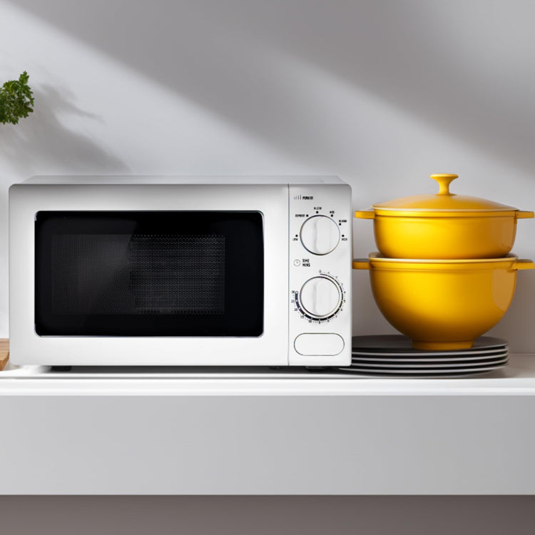 Haden 17l Microwave Oven - 700W Microwave, 6 Power Levels, 30 min Timer - Easy To Use and Clean - Defrost, Express Cooking - Small and Affordable