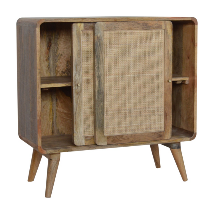 Artisan Furniture Solid Mango Wood Close-knit Sliding Cabinet
