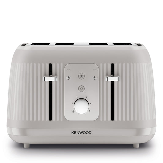 Kenwood Dawn Toaster, 4 Slot Toaster, Reheat, 5 Browning Settings, Defrost and Cancel Functions, Pull Crumb Tray, TFP09.000CR, 1800W, Oatmeal Cream