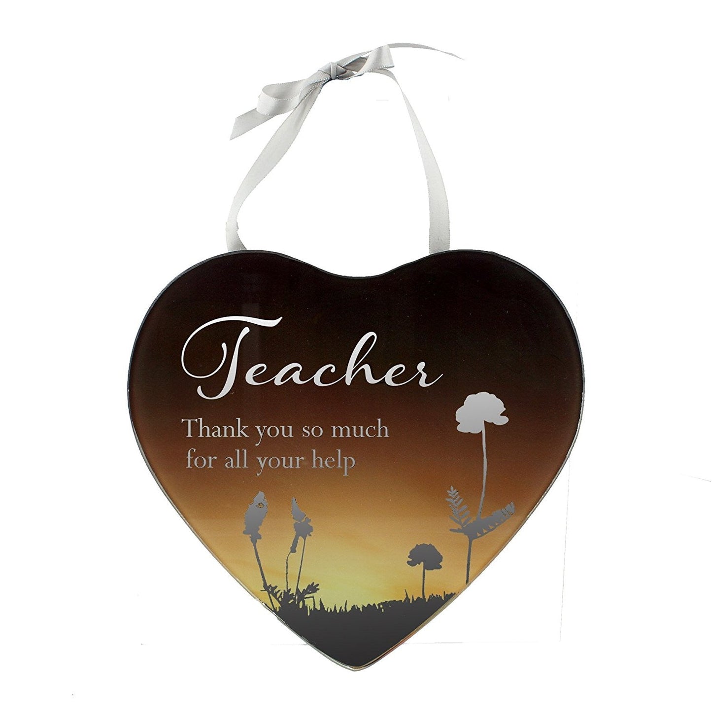 Teacher End of Term Thank you gift Reflections from the Heart Mirrored Hanging Plaque