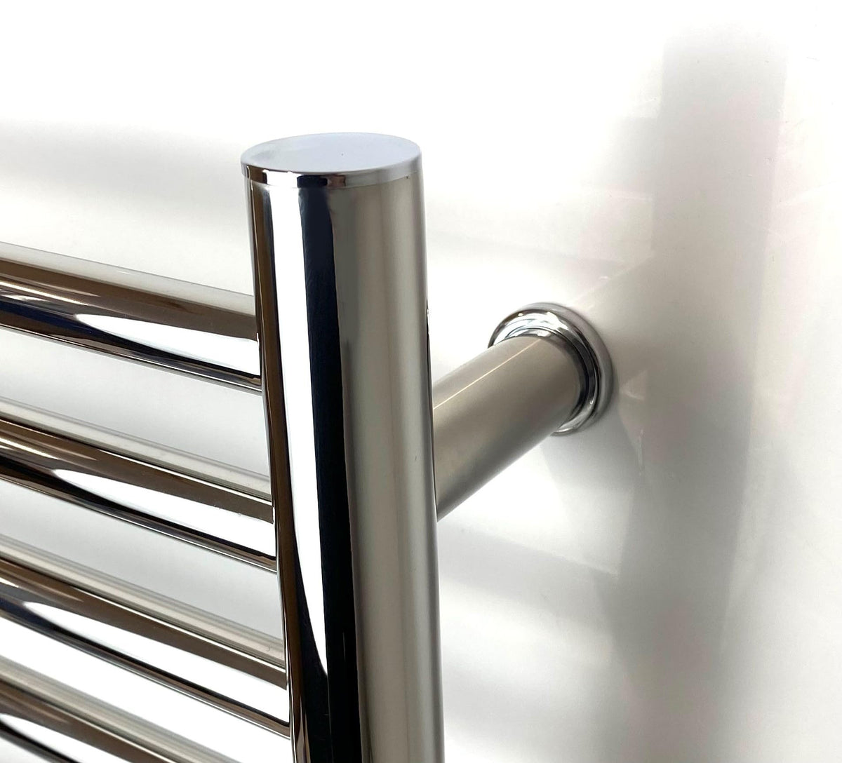 Manissa Siena Stainless Steel Electric Heated Towel Rail 300mm W x 720mm H Mirror Polished Finish Towel Radiator