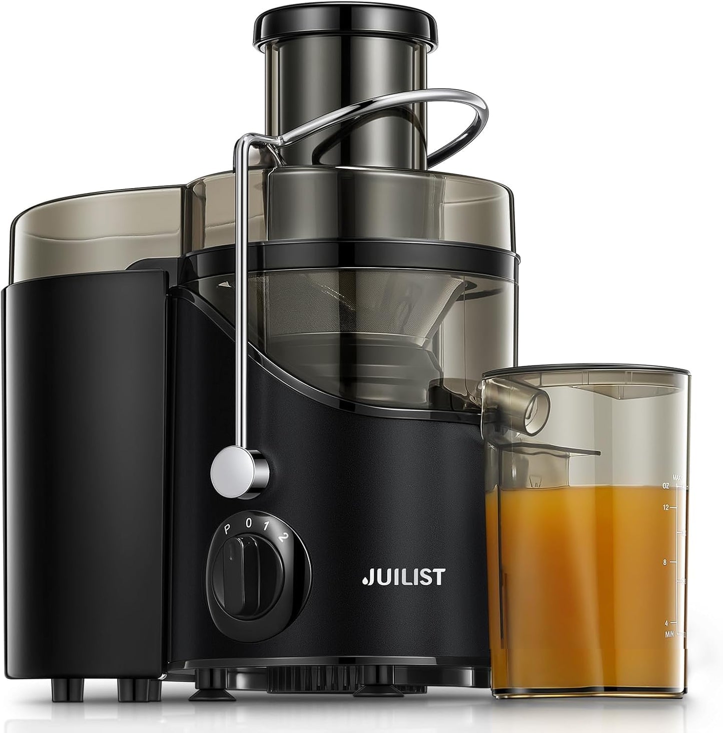 Juicer Machines, Juilist Juicers Whole Fruit and Vegetable Max Power 800W, Large 3? Feed Chute Juice Maker, 3 Speed Control, 400w Motor, Brush