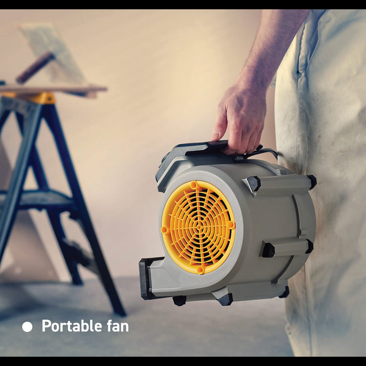 Vacmaster Air Mover Floor Fan. Low Noise, 3 Speed Setting Portable Blower Fan and Dryer. Energy Saving and Compact Design. Ideal for Ventilation,