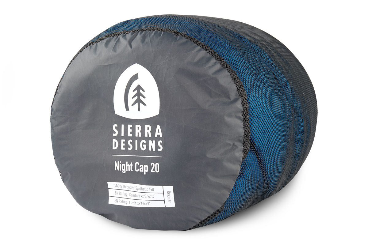Sierra Designs Night Cap 20°F (-7°C) Synthetic Sleeping Bag - Regular - Moroccan Blue