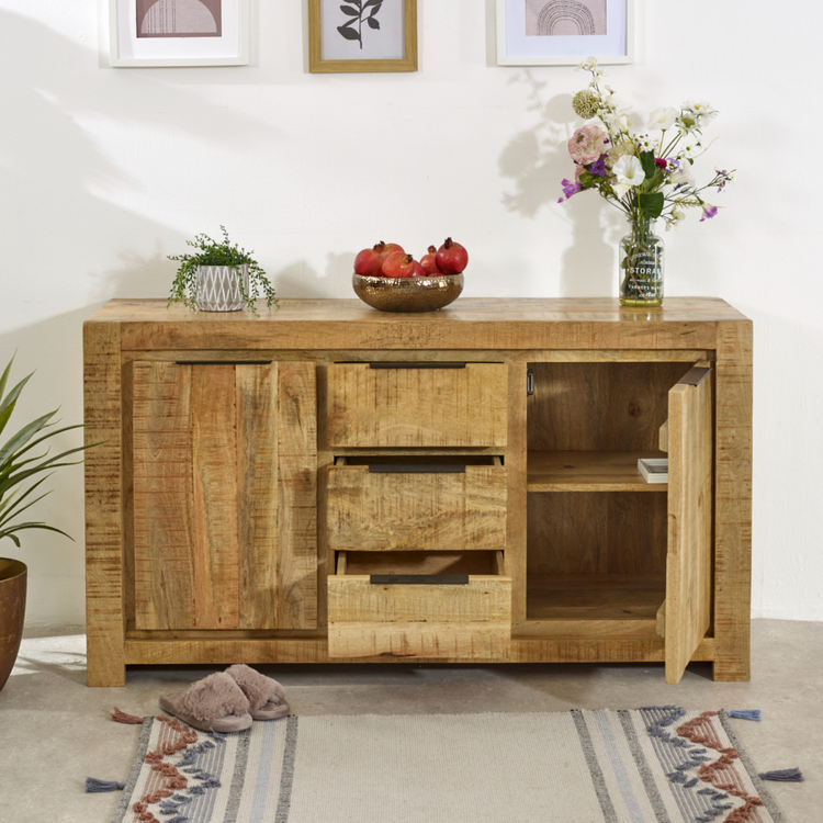 Surrey Solid Wood Large Sideboard 2 Door 3 Drawer