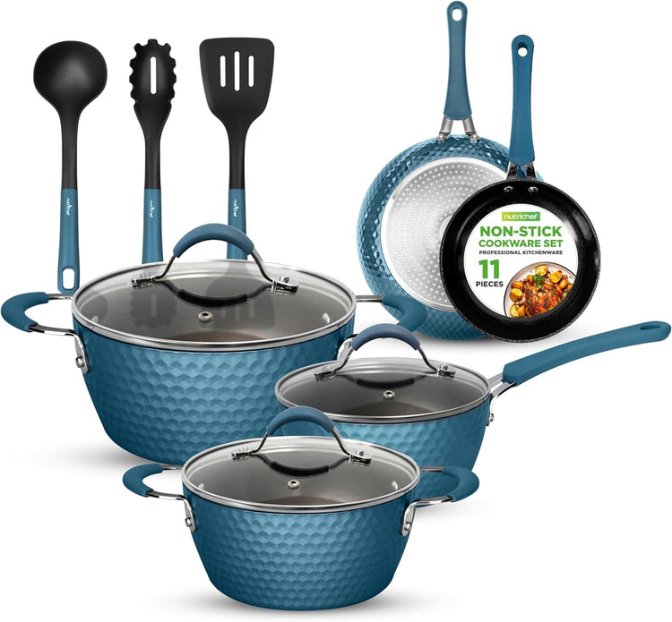 11-Piece Ceramic Nonstick Cookware Set, Induction Ready