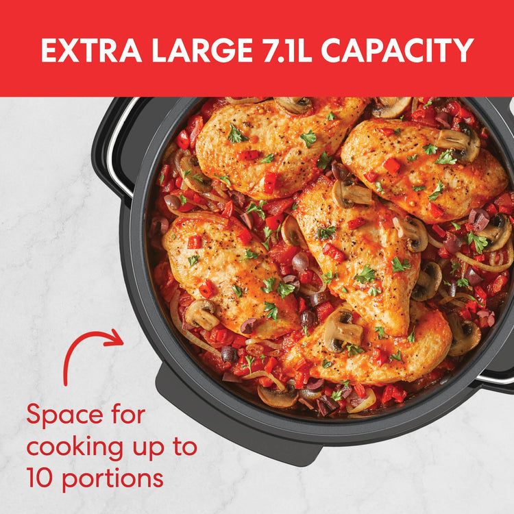 Instant Superior Slow Cooker - Digital Slow Cooker with Steamer, Saut?, Sear, Reheat and Keep Warm Functions, Removable Dishwasher Safe Pot - Up to 10