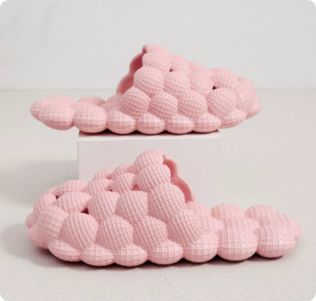 New Summer Fashion Massage Mesh Bubble Bathroom Slides Home Indoor Anti-Skid Shoes