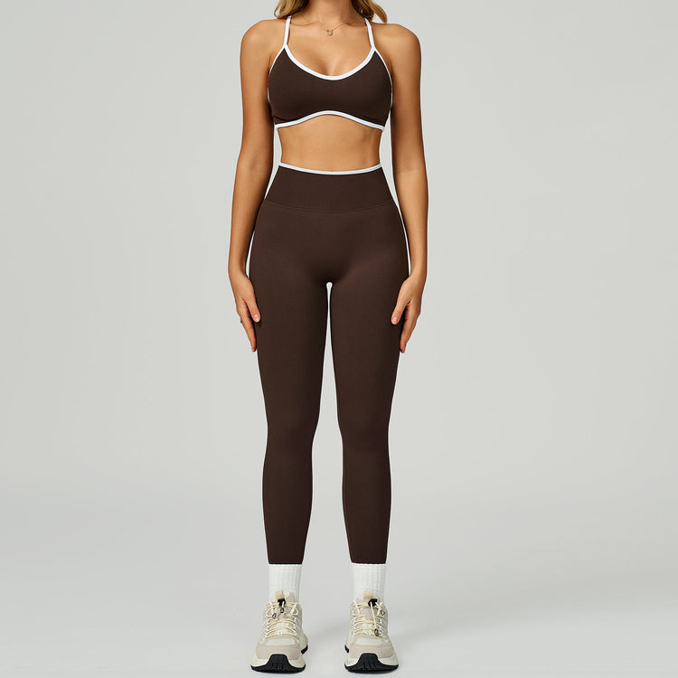 Seamless Yoga Set High-waisted Fitness Workout Outfit