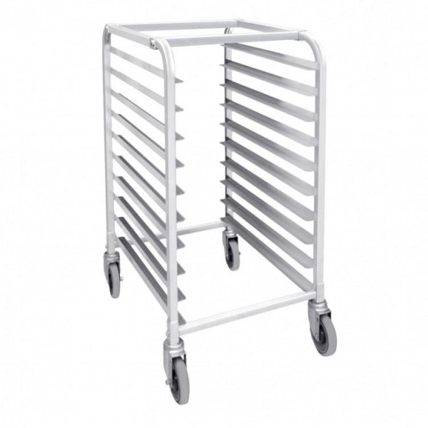 Aluminum Sheet Pan 10 Tier Rack Trolley