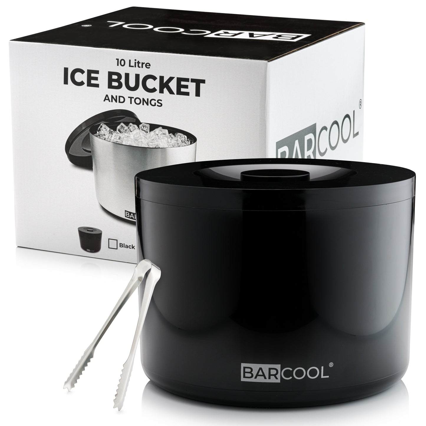 Barcool 10L Ice Bucket Round - Black