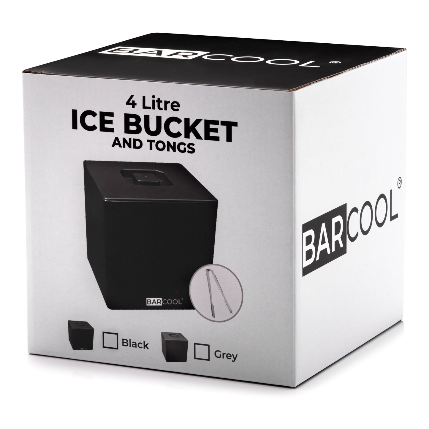 Barcool 4L Ice Bucket Square - Black