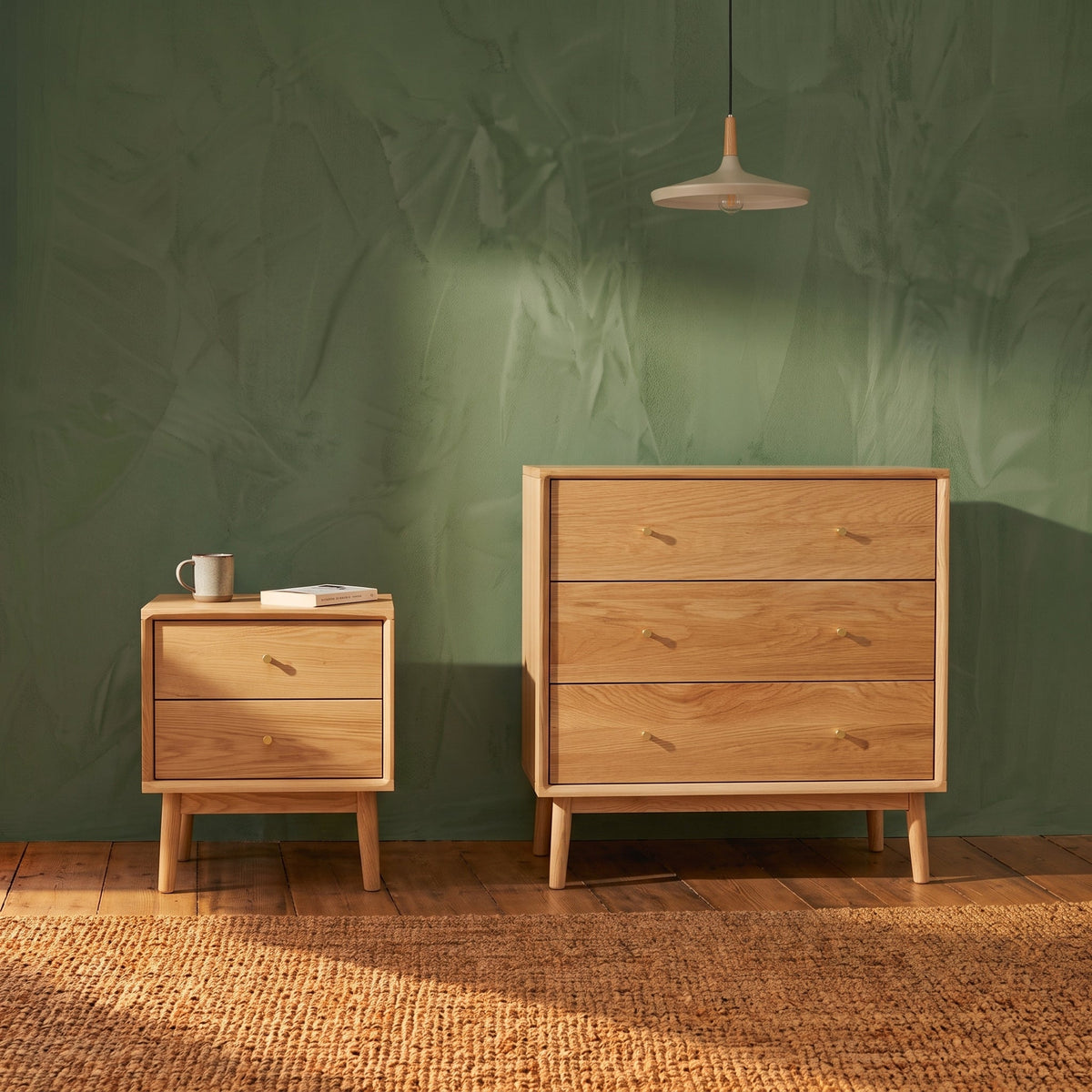 Wright Oak Bedside Table