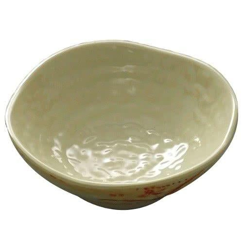 Gold Orchid Melamine Wave Rice Bowl-12/Case