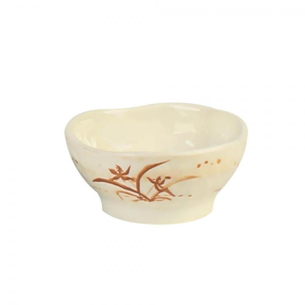 Gold Orchid Melamine Dish Saucer - 12 Pack